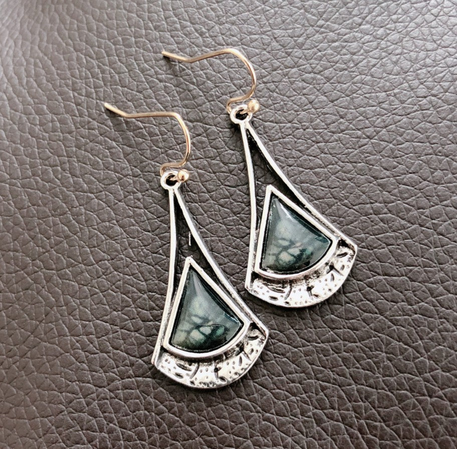 Orecchini geometrici vintage da donna