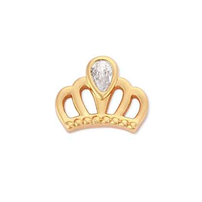 Collana cuore zirconi corta
