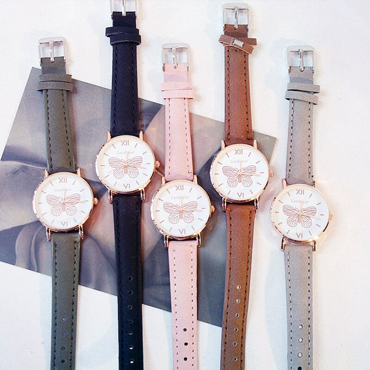 Orologio da donna quadrante farfalla