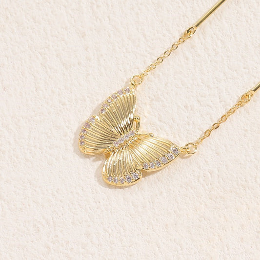 Pendente farfalla in zircone