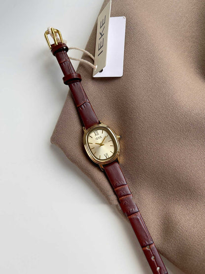 Orologio donna pelle retrò quadrante piccolo