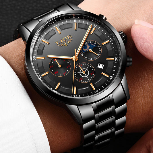 Orologio uomo impermeabile luna