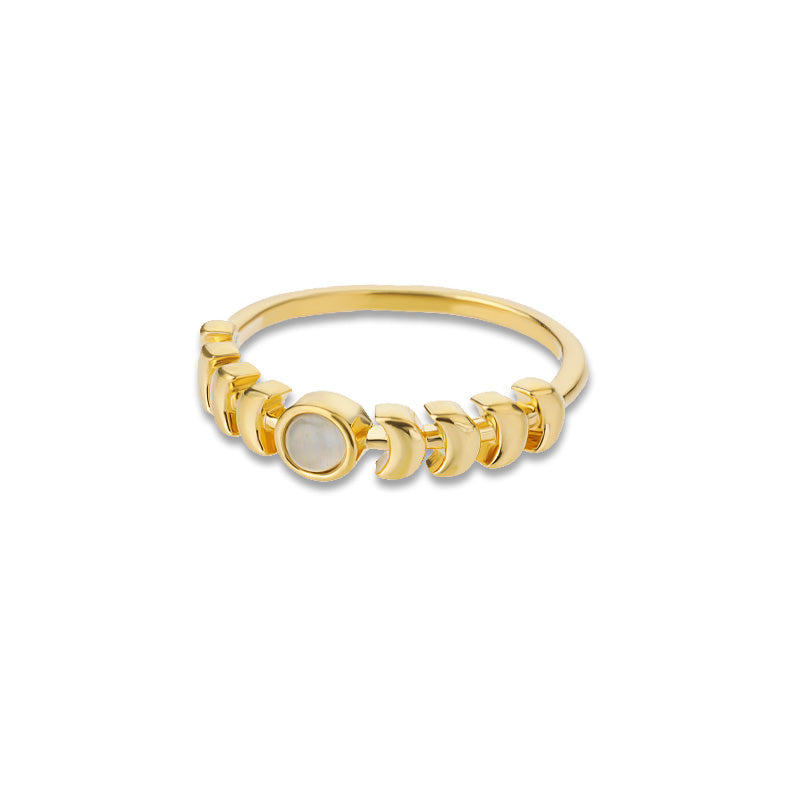 Anello donna luna opale