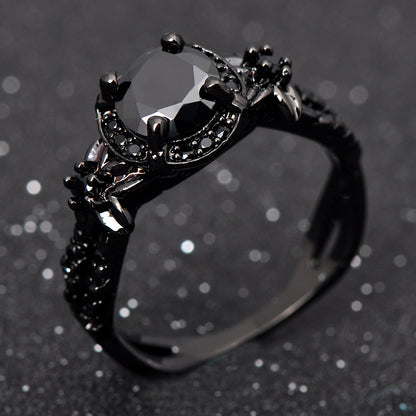 Anello opale con diamante