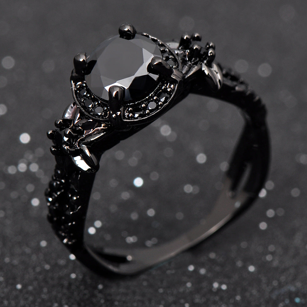Anello opale con diamante