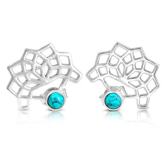 Orecchini loto boho