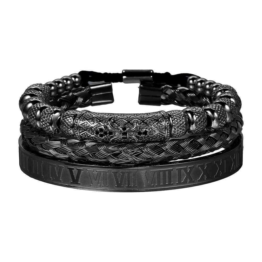 Bracciale scheletro intrecciato