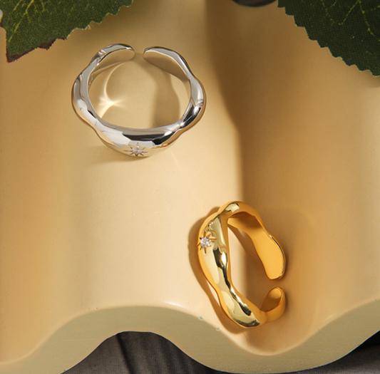 Anello stella geometrico