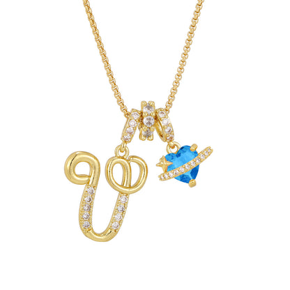 Collana lettere alfabeto da bambina