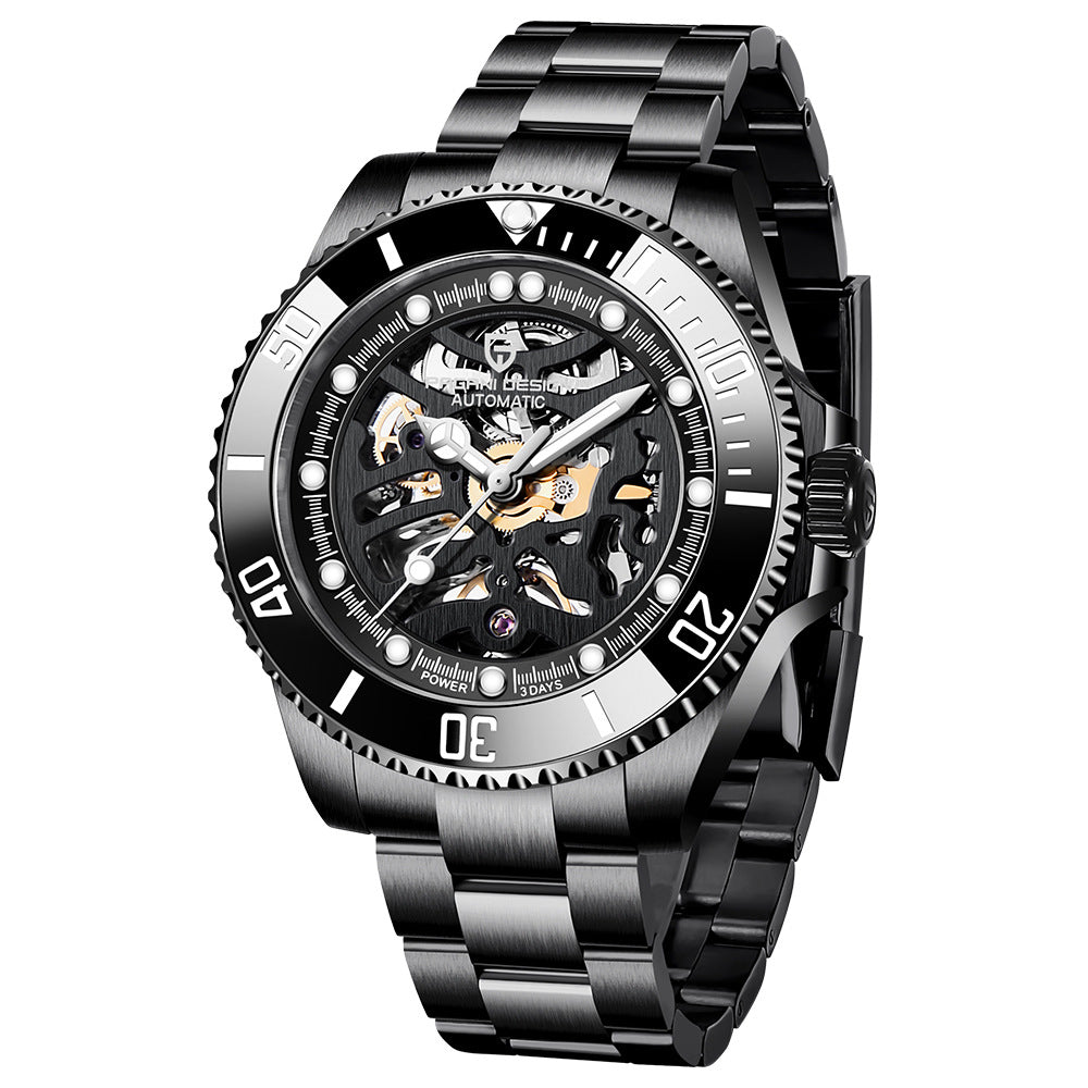 Orologio meccanico cinturino acciaio