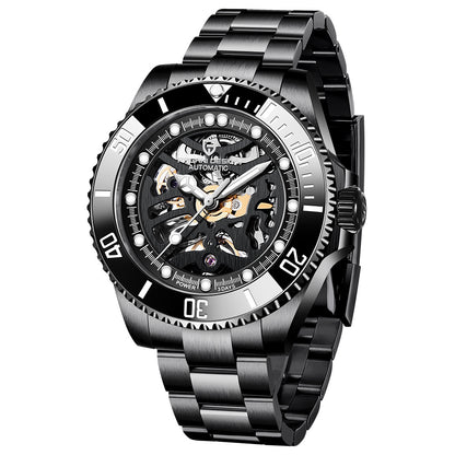 Orologio meccanico cinturino acciaio