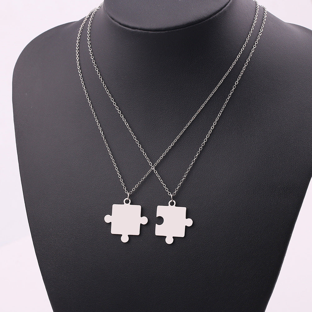 Collana puzzle geometrica