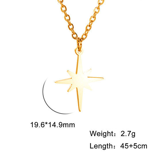 Collana stella a sei punte a grani di riso
