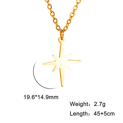 Collana stella a sei punte a grani di riso