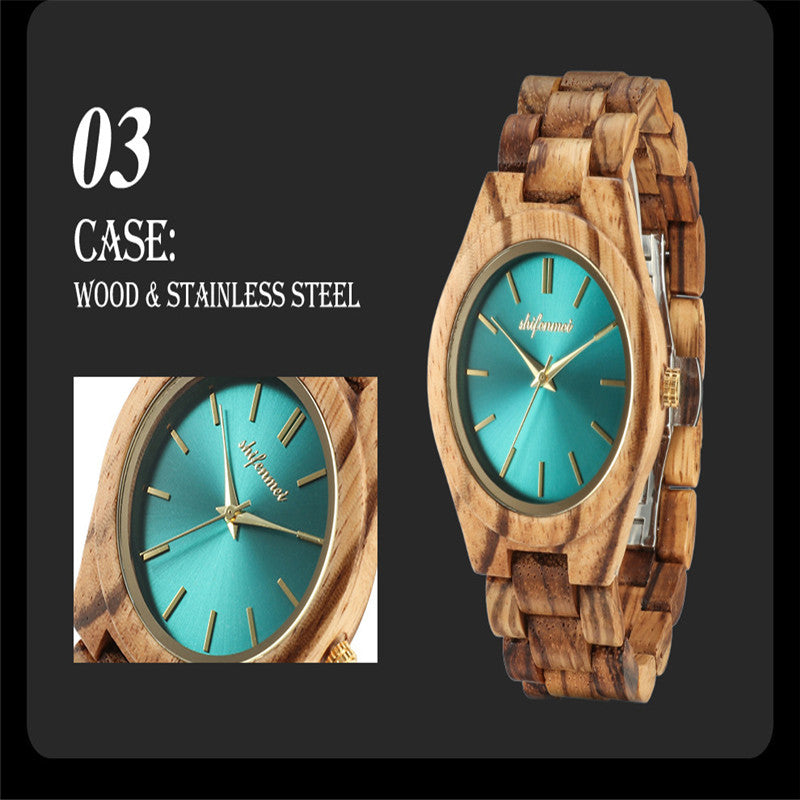 Orologio in legno e acciaio