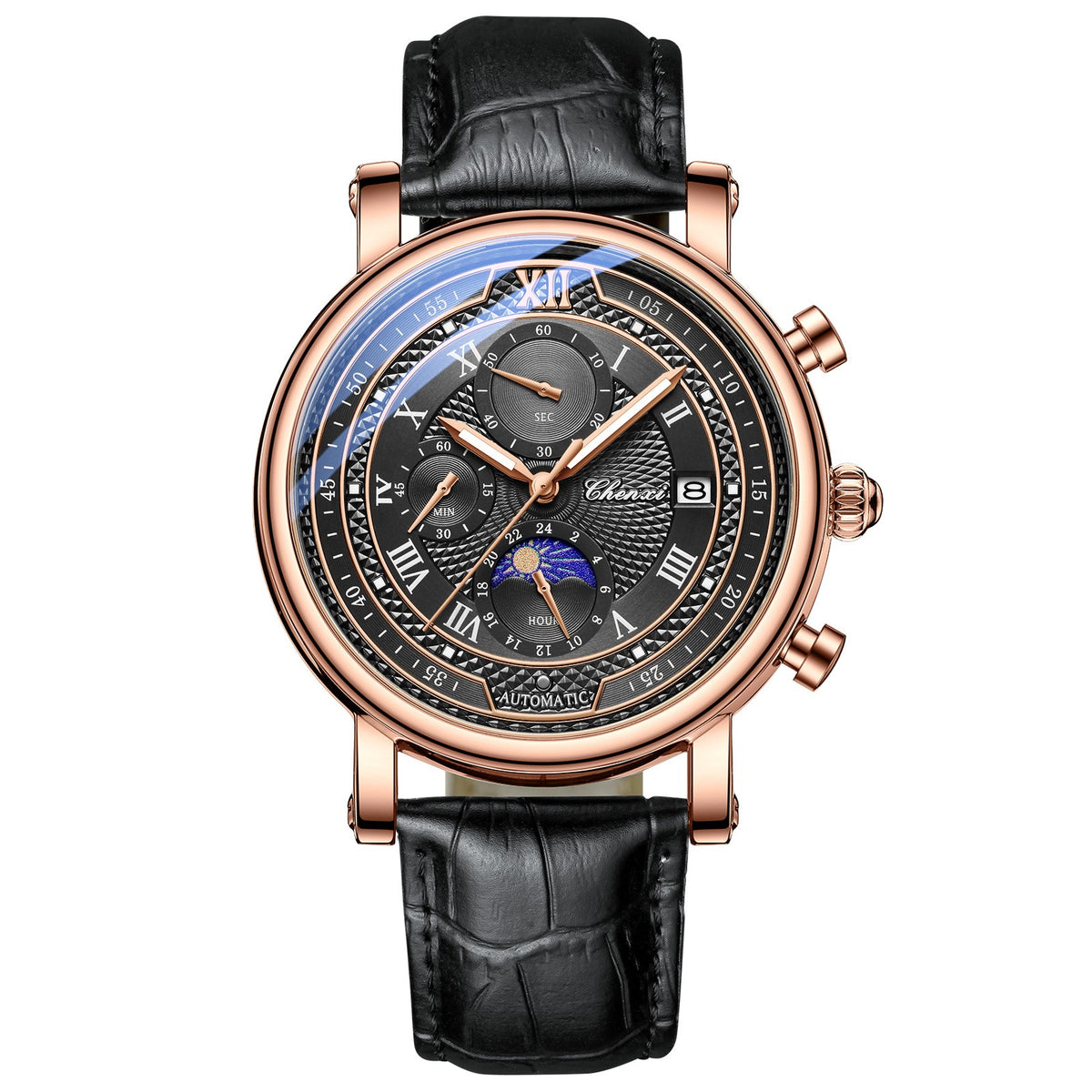 Orologio Multifunzione da Uomo Tre Quadranti