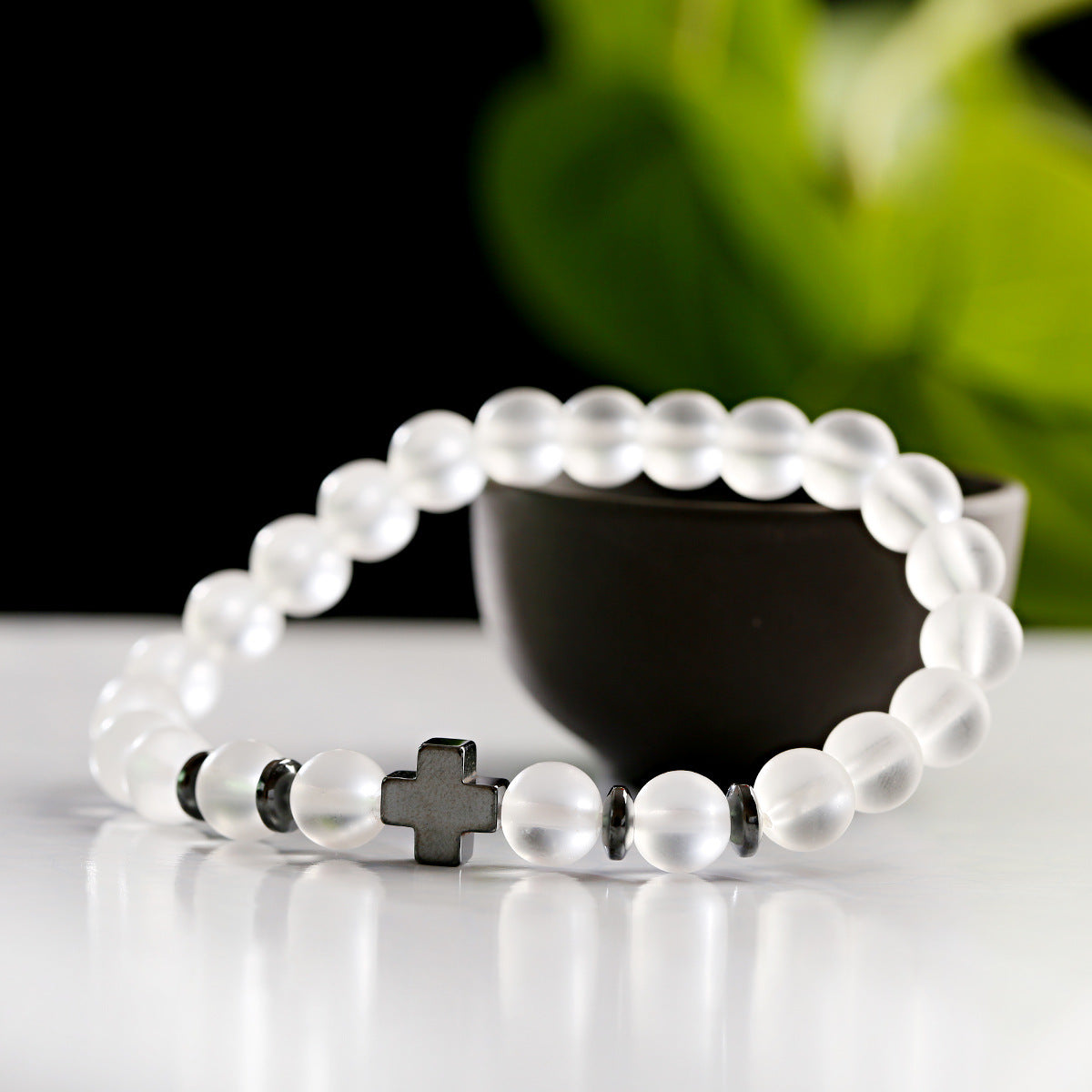 Bracciale croce e legno