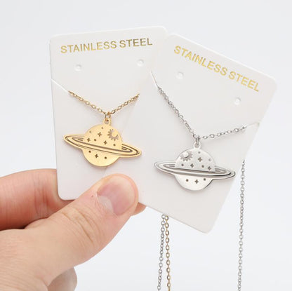 Collana stella e luna traforata