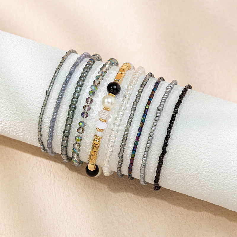 Bracciali boho con perline