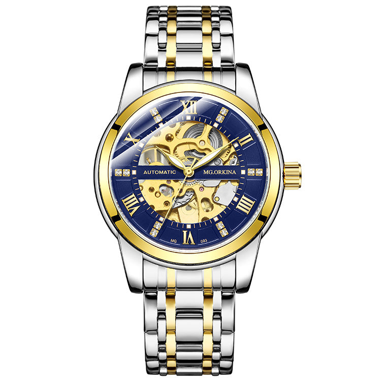 Orologio automatico acciaio cavo luminoso