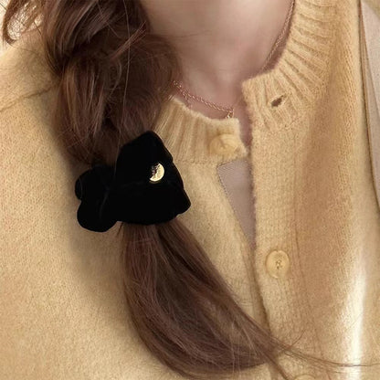 Elastico capelli velluto nero
