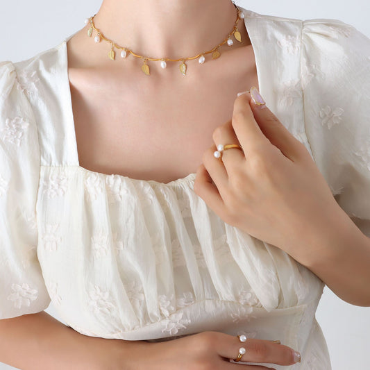 Collana Perla e Nappa