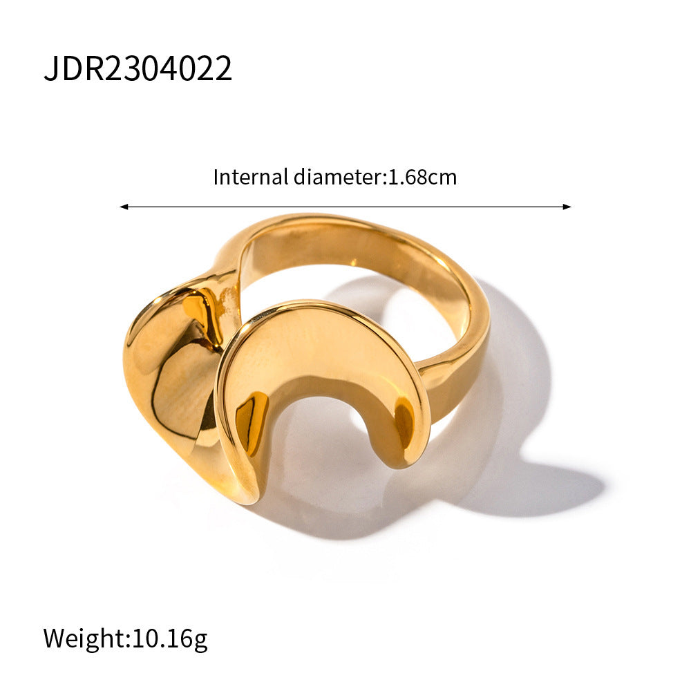 Anello fiore dorato