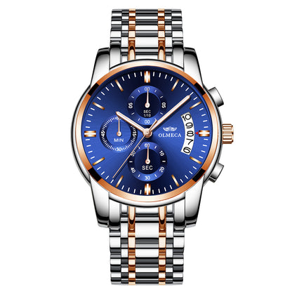 Orologio acciaio luminoso farfalla