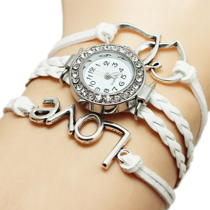 Bracciale cuore doppio intrecciato
