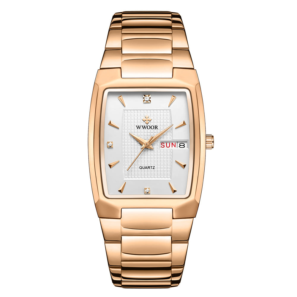 Orologio uomo quadrato impermeabile