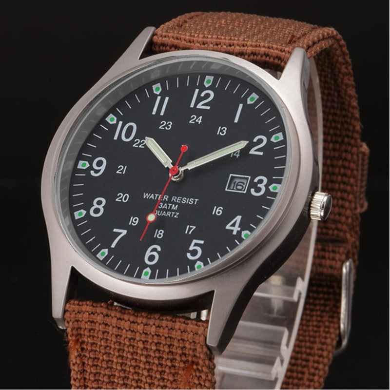Orologio militare in tessuto
