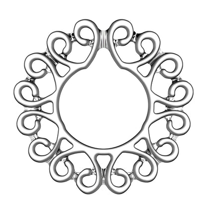 Anello Fiore in Acciaio