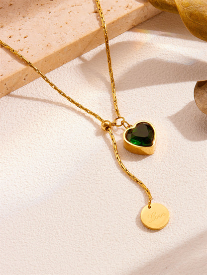 Collana con smeraldo e diamanti