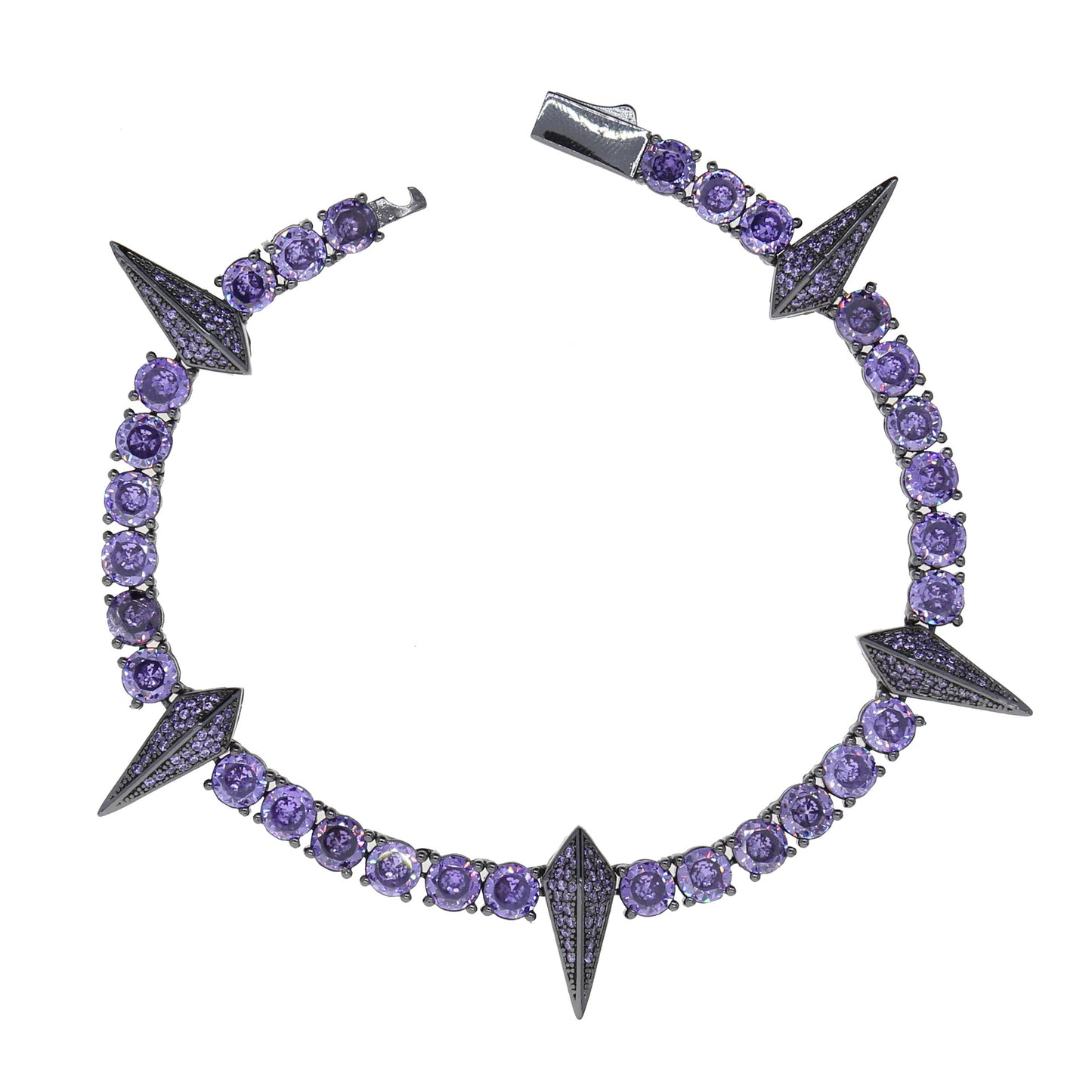 Bracciale Punk con Strass