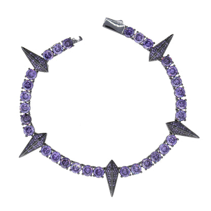 Bracciale Punk con Strass