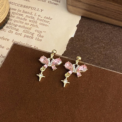 Orecchini farfalla zircone dolci