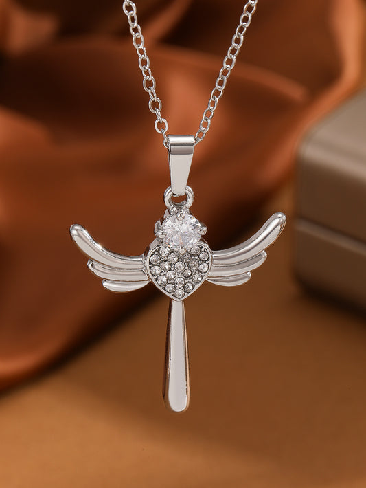 Collana cuore alato