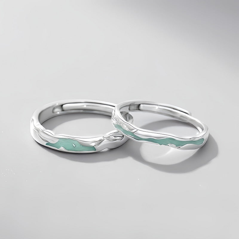 Anello coppia argento