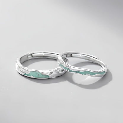 Anello coppia argento