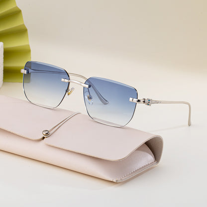 Occhiali da sole quadrati rimless