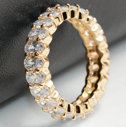 Anello zirconi di lusso da donna