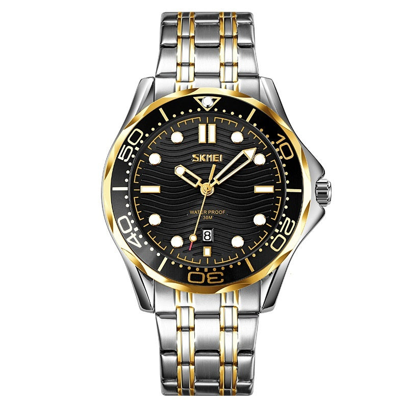 Orologio al quarzo luminescente da uomo
