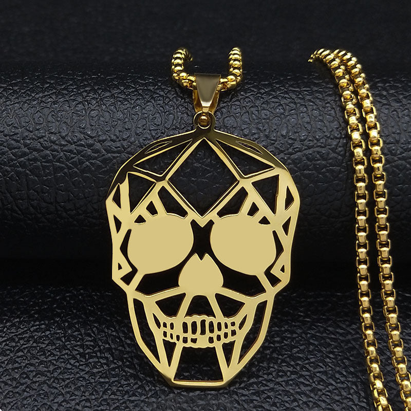 Collana Teschio Punk Cavo