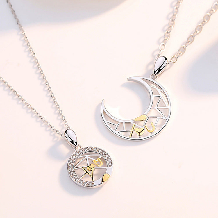 Collana coppia sole luna