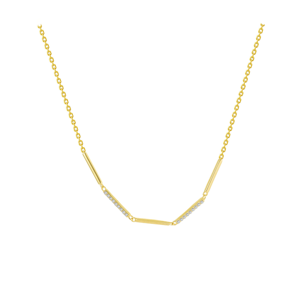 Collana geometrica argento sterling