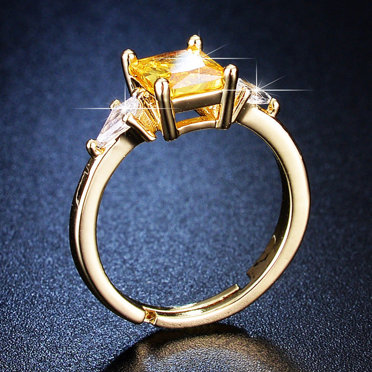 Anello pietre colorate regolabile