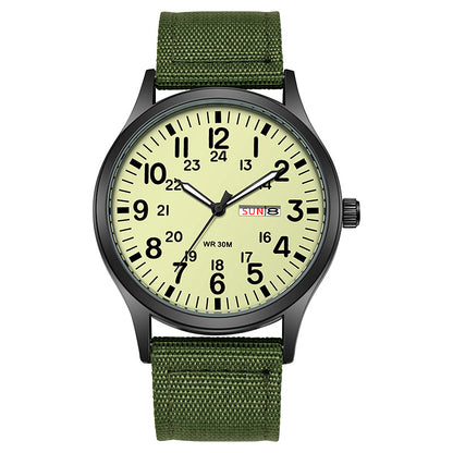 Orologio quarzo cinturino nylon calendario
