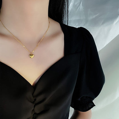 Collana cuore geometrica