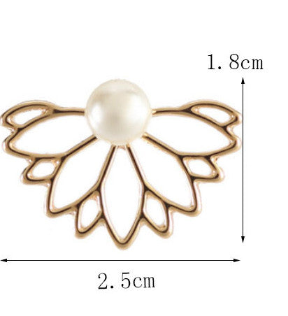 Orecchini loto perla