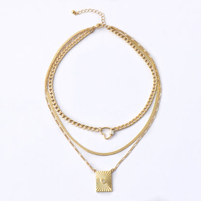 Collana a doppio cuore